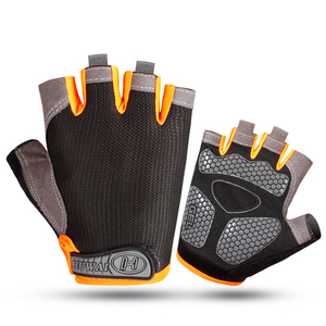 Guantes Antideslizantes para Protección de Manos, Guantes de Fitness para Levantamiento de Pesas, Medios Dedos, Transpirables, para Deportes al Aire Libre, Gimnasio, Ciclismo, Unisex, con Hebilla de Poliéster - Product Image 6