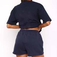 Ensemble deux pièces en coton pour femmes, vêtements d'été, survêtements de sport pour femmes, tenue d'été, t-shirt et short