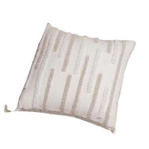 Simple Elegant Woven Cotton Cushion Printed Soft Breathable Fabric Decorative Pillow for Patio <b>Bench</b> Couch Living Room Styling - Product Image 3