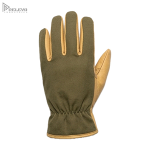 Guantes de Trabajo de Cuero Resistentes Personalizados para Hombre, con Revestimiento de Lona y Palma Reforzada con Remaches, Guantes de Seguridad para Mecánicos OEM - Product Image 1