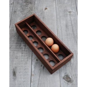 Antique Natural Oak Wooden <b>Egg</b> Holder For Kitchen <b>Eco</b>-Friendly Handcrafted Farmhouse <b>Egg</b> Storage Tray & Stand Home Use - Product Image 4