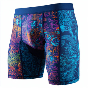 กางเกงรัดรูปซับลิเมชั่นสำหรับผู้ชาย ผ้ายืด/ไนลอน โพลีเอสเตอร์ 100% ชุดชั้นในกีฬาสำหรับผู้ชาย ชุดออกกำลังกายซับลิเมชั่น - Product Image 4