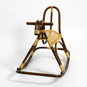 Children riding toys rattan rocking horse <b>top</b> rated kids toy sustainable cane animal rocker - Product Image 6