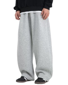 Pantalones deportivos casuales plisados de peso medio, de lona ecológica 100% forro polar, cintura elástica, ajuste holgado, para verano, marca Active Safety - Product Image 3
