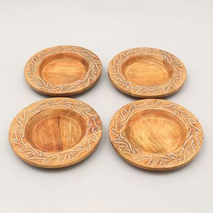 Piatto Decorativo in Legno Artigianale da 13 Pollici, Stoviglie in Legno per Decorazioni da Tavola per Cene e Feste - Product Image 5