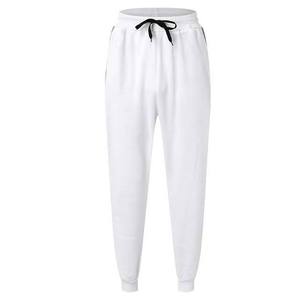 <b>Men's</b> <b>White</b> Gray Lightweight Streetwear Color Blocking Hooded Tracksuit Full Sleeve Drawstring Jacket Side Pockets Jogger <b>Pants</b> - Product Image 4