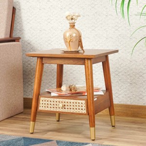 Handcrafted Sheesham Wood Carved <b>Side</b> <b>Table</b> Jodhpur Style Wholesale - Product Image 4