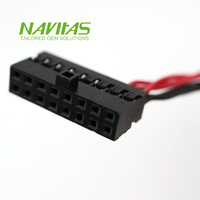 Arnés de Conector Electrónico Personalizado JST -08V-S Amphenol FCI Minitek de 16 Pines a 8 Pines, Cable de PVC para Placa de Circuito Impreso (PCB)