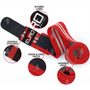 Rodilleras de PVC de Alta Resistencia, Cuatro Tiras, Antideslizantes, con Cierre de Velcro, Suaves y Cómodas, para Entrenamiento de Levantamiento de Pesas - Product Image 6