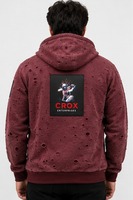 Sweat à capuche pour homme de qualité supérieure, style déchiré, coupe oversize, confort premium, essentiel streetwear, dernière collection