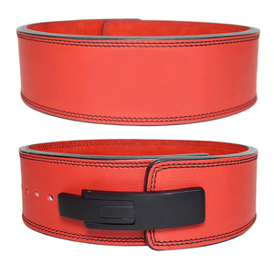 Cinturón de Levantamiento de Pesas Personalizado de Cuero Vacuno con Diseño Sólido, Grosor de 10MM/13MM, Resistente y Transpirable con Hebilla de Palanca - Product Image 1
