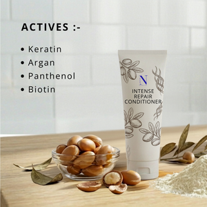 Acondicionador Reparador Intenso con Keratina, Aceite de Argán, Aceite de Coco y Manteca de Karité, Nutrición Profunda Líquida para Cabello Seco y Dañado |   OEM - Product Image 2