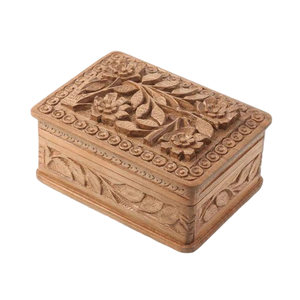 Cajas Rectangulares de Madera con Diseño Grabado y Acabado en Madera Natural de Alta Calidad para Almacenamiento en el Hogar - Product Image 5