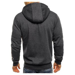 High Quality Winter Zipper Hoodie <b>Mens</b> Wholesale Custom Logo 100 Cotton <b>Thermal</b> Oversized Sports Hoodie Neon Green Contrast Zip - Product Image 4