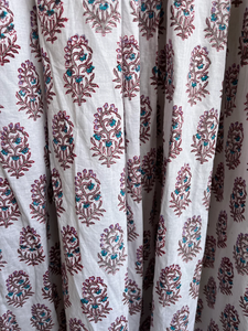 เดรสยาวพิมพ์ลายด้วยมือสไตล์อินเดีย ผ้าฝ้ายลำลอง ปักลายดอกไม้ คอวี แขนยาว สำหรับผู้หญิง - Product Image 4