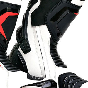 Chaussures de moto en cuir sur mesure, design racing, haute qualité, respirantes, imperméables, pour homme, pour l'extérieur. - Product Image 3