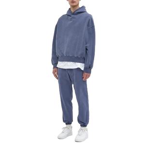 French Terry Heavyweight Cotton No String Plain Custom Vintage Wash Oversized Boxy Hoodie 2025 - Product Image 3