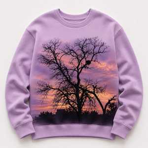 Pull-over tricoté décontracté pour femme, confortable pour l'hiver, avec motif d'arbre attrayant, à prix abordable, personnalisable - Product Image 1