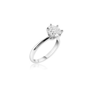 Anillo de Compromiso de Lujo Drop Halo con Moissanita en Engaste Micro Pavé, Plata 925 para Mujer - Product Image 3