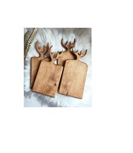 Planche à découper rectangulaire en bois massif avec poignée confortable, bloc de découpe robuste pour la cuisine quotidienne - Product Image 5