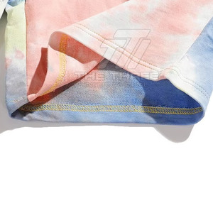 Pantalones Cortos Tie Dye de Último Diseño Personalizados, 100% Algodón, Cintura Media, Secado Rápido, Transpirables, Ligeros, Ropa Casual al por Mayor - Product Image 2