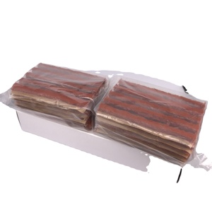 100*6mm noir brun vulcanisant bandes de réparation de <span class=keywords><strong>pneu</strong></span> cordes de joint de <span class=keywords><strong>pneu</strong></span> utilisées pour le <span class=keywords><strong>pneu</strong></span> de crevaison Tubeless - Product Image 1