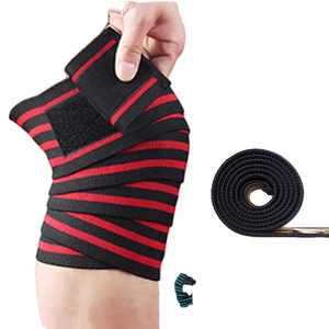 Genouillère ajustable en Spandex et Nylon – Légère, respirante, avec fermeture auto-agrippante pour la musculation et la course à pied, protection de base renforcée - Product Image 4