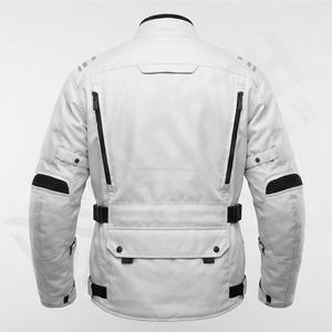 แจ็คเก็ตหนังแท้สำหรับขี่มอเตอร์ไซค์คุณภาพดีที่สุดสำหรับผู้ชาย รุ่นใหม่ล่าสุดสำหรับฤดูหนาว พร้อมแผ่นป้องกันที่ถอดออกได้ สามารถสั่งทำได้ - Product Image 2