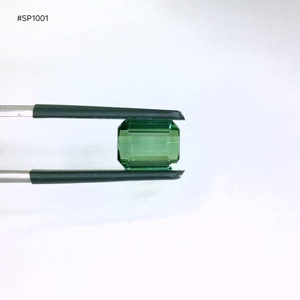 Tourmaline vert clair de qualité supérieure, forme octogonale, 3,70 ct, grade 3A, pierre précieuse non montée, couleur vert frais, bonne clarté, pour la création de bijoux - Product Image 1