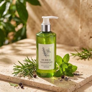 Flacon pompe rond en PET 300 ml, bouteille en plastique verte avec pompe pour shampoing, soins de la peau, emballage cosmétique, fabricant vietnamien - Product Image 5
