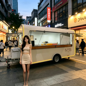 Carrito de Comida Móvil Personalizable con Congelador y Calentador, y Equipo Comercial para Helados y Trufas - Product Image 1