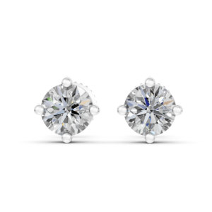 Boucles d'oreilles en argent 925 avec diamant de laboratoire certifié IGI, RJC ODM OEM, bijoux fins éthiques, plaqué rhodium, cadeau d'anniversaire de mariage EA500197 - Product Image 1