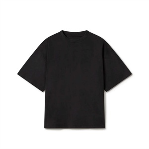 T-shirt Homme Noir Imprimé Design Vente en Gros Hauts Respirants Logo Personnalisé T-shirt Homme Grande Taille Col Rond - Product Image 1