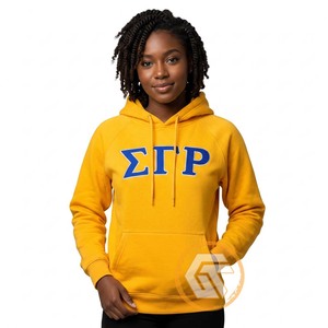 Sweat à capuche personnalisé pour femme en molleton de coton uni brodé sur le devant, de haute qualité, pour la sororité Sigma Gamma Rho, vêtement grec d'hiver - Product Image 1