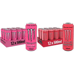 Wholesale Monster Ultra Rosa Energy Drink 500ml Can Zero Sugar Refreshing Light Flavor Imported Beverage Bulk Wholesale Supply - Product Image 2