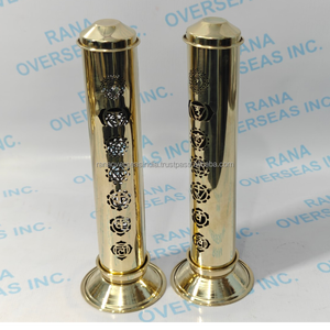 Torre de Incienso de Latón con Patrón de Tallado de Siete Chakras, Ecológica, Decorativa para Invierno y Otoño, Porta Fragancias de Aromaterapia para el Hogar - Product Image 5