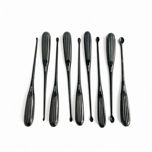 ชุดเครื่องมือขูดกระดูกต้นคอ 8 ชิ้น สำหรับศัลยกรรมกระดูก สีดำ - Product Image 1