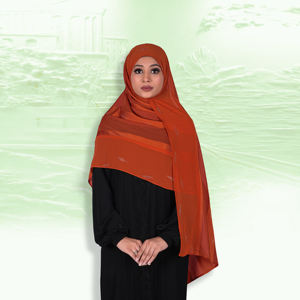 Elegante Hiyab Musulmán de Chifón Sólido con Detalles Discretos de Piedras, Suave y Ligero, para Oración y Uso Diario - Product Image 2