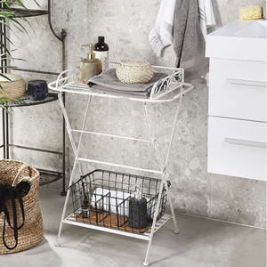 OEM/ODM Vietnam Metal Side <b>Table</b> Iron <b>Folding</b> Accent <b>Table</b> Vintage Farmhouse Decor for Bedroom Bathroom - Product Image 6