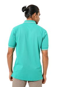 Fabriqué au Bangladesh Piqué 50% coton/50% polyester, 220 GSM Logo de marque personnalisé Design Polo uni multicolore pour hommes - Product Image 4