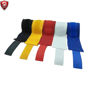 Bandages de boxe bleus SUMROOS en coton écologique pour le soutien des poings, entraînement de Muay Thai, confortables, utilisables en toutes saisons - Product Image 1
