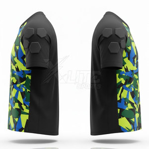 เสื้อผู้รักษาประตูฟุตบอลคุณภาพสูงสำหรับผู้ชายไซส์ใหญ่ แขนสั้น น้ำหนักเบา ระบายเหงื่อได้ดี - Product Image 5