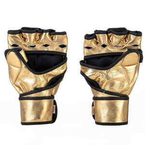 Guantes de entrenamiento de piel sintética personalizados al por mayor para Muay Thai y MMA, guantes de combate de medio dedo, guantes para saco de arena de MMA, guantes de MMA - Product Image 6