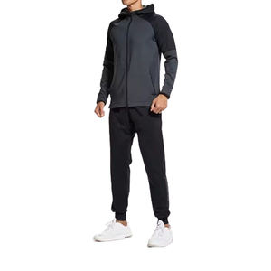 Conjunto Deportivo de Entrenamiento, Chaqueta con Cierre y Pantalones de Corte Regular, Diseño Personalizado, Cortavientos, Ropa Deportiva Ecológica de 2 Piezas - Product Image 2