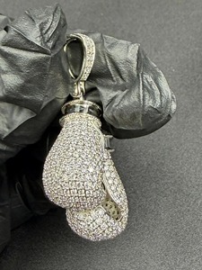 Pendentif personnalisé en argent 925, or et diamants, style hip-hop, diamants ronds taille brillant cultivés en laboratoire, bijoux à porter au quotidien - Product Image 4