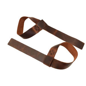 Correas Ajustables de Cuero para Levantamiento de Pesas con Logotipo Personalizado, Soporte de Agarre Fuerte para Ejercicios de Peso Muerto y Tracción - Product Image 1