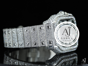 สีทองคำขาวนาฬิกาจักรกลคริสตัล BEZEL สไตล์เพชรสร้อยข้อมือนาฬิกาข้อมือเครื่องประดับหรูหราของขวัญ - Product Image 3