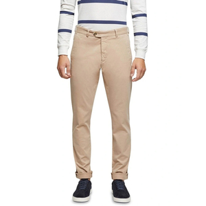 Men's Mustard <b>Yellow</b> <b>Chino</b> Pants Slim Fit Canvas High Breathable Lightweight Smart Casual Trousers Side Pockets Flat Front - Product Image 4