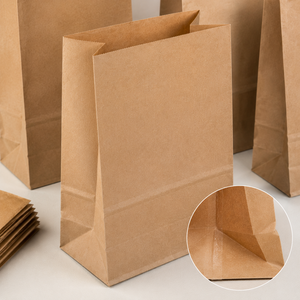 Custom Kraft Paper Food <b>Bags</b> Eco Friendly Bakery Packaging <b>Bags</b> for <b>Bread</b> Pastry Takeaway Food Packaging and Retail Use - Product Image 4