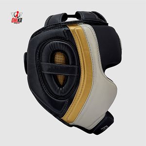 OMIKA INTERNATIONAL Best Protection Performance Customized Color Size Comfortable MMA Leather Kick Boxing <b>Training</b> <b>Head</b> Guard - Product Image 2